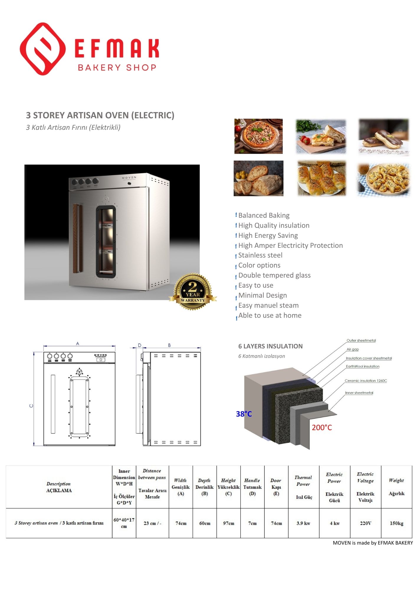 Artisan Oven brochure