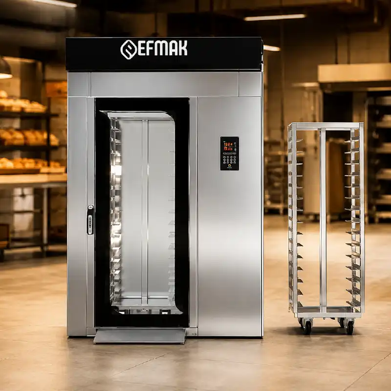 15 Tepsili Döner Arabalı Konveksiyonlu Fırın (Elektrikli)
